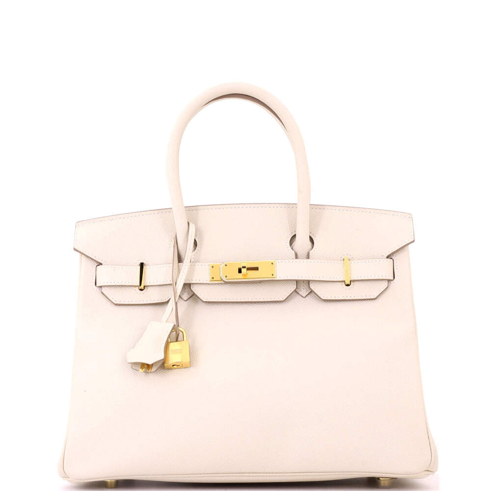 Hermes Birkin 30 Light Epsom with Gold Hardware